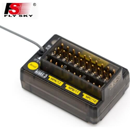 FLYSKY FGr12B 2.4GHz 12CH Receiver PWM PPM Ibus for AFHDS3 Transmitters RF Modules PL18/ NB4 /NB4 Lite RC Car Boat Vehicle