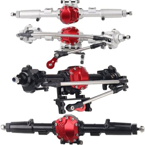 Durable SCX10 II Alloy Front Rear Advanced Edition Complete Axle for 1/10 RC Crawler Car Axial SCX10 II 90046 90047 Upgrade Part