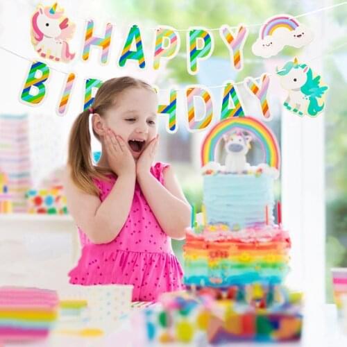 HUIRAN White Unicorn Balloon Sticker Transparent Balloons Unicorn Birthday Party Decoration Baby Shower Supplies Baloons Balons