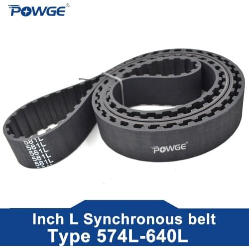 POWGE Inch L Timing belt 694L/697L/720L/728L/731L/765L/769L/780L/806L/817L Width 050/12.7mm 075/19.1mm 25.4mm Synchronous Belt