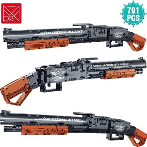 High-tech Military Weapon Gun Series Building Blocks Rifle Sniper Rifle Toys DIY Assembled Bricks For Children Holiday Gifts