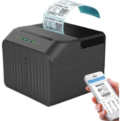 PL58D Clothing Tag Commodity Price Thermal Adhesive Sticker Barcode QR Code Milk Tea Shop Bread Food Label USB Bluetooth Printer