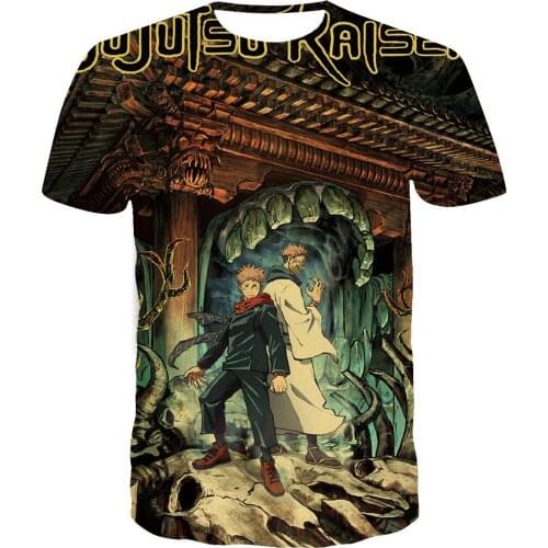 Jujutsu Kaisen Yuji Itadori T Shirt Summer Men Women Teenager Short Sleeve Tees Casual Boy Girl Kids Tees Cool Tops