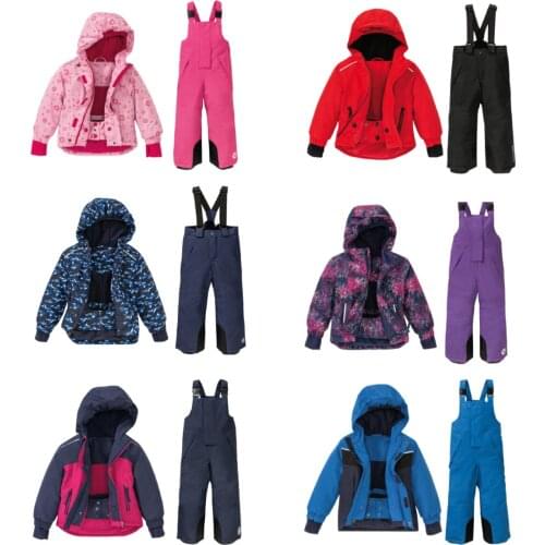Winter Boy Clothing Sets Boys Ski Suit Sets Kids Sport Jumpsuit Warm Coats Cotton Polyester Jackets Pants Waterproof
