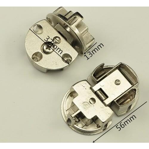 1Pc 180 Degree Alloy Concealed Flat Hinge Wardrob Cabinet Door Hidden Hinge Furniture Hinges Hardware Furniture Accessories