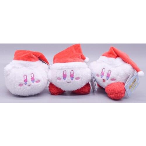 11Cm Cartoon Star Kirby White Soft Plush Toy Pendant Cute Girly Heart Bag Pendant Birthday Gift Toy