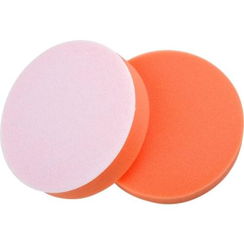 4PCS 125mm 5"inch Car Polishing Buffing Pad Coarse Polishing Flat Sponge Polisher Buffer Pads Cleaning Glass Ceramic