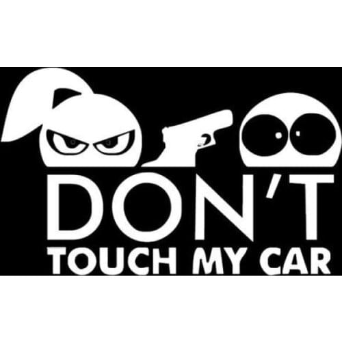 Fuzhen Boutique Decals Exterior Accessories Coolest Creative Stickers for Funny Warning Do Not Touch My Car Decal Styling