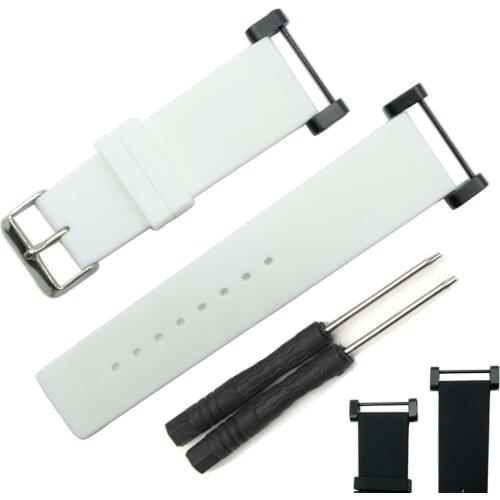 24mm Smooth For Suunto Core Watch Band Rubber Silicone Gel Waterproof Strap+Adapters+Tools ST-14