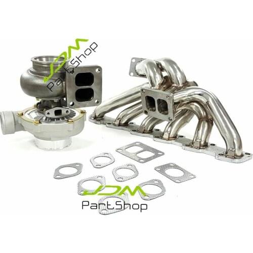 GT45 A/R 1.32 WATER TURBOCHARGER UPGRADE KIT+ EXHAUST MANIFOLD for 93-98 TOYOTA SUPRA 2JZ-GE
