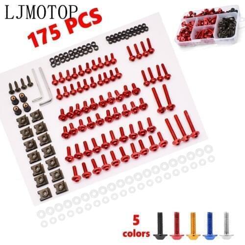 Aluminum Motorcycle Fairing Screws Nuts Kit Moto Body Work Bolts Screw For Yamaha YZF R120 R1 R3 R25 R6 600R FZR 600 MT07 MT09