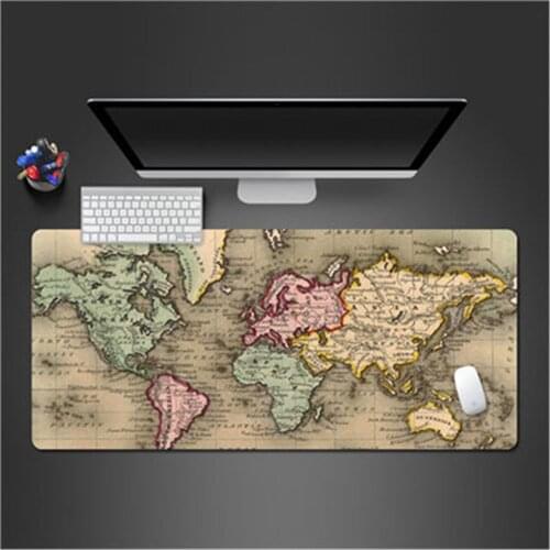World Map 900x400x2 Mouse Pad Gamer Mat High Quality Game Computer Desk Padmouse Keyboard Large Play Mats Mousepad Gaming