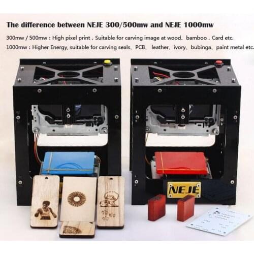 500mW Laser Engraver Printer High Power for Hard Wood / Rubber / Leather / Cut Paper Laser Engraving Machine / DIY Laser Printer