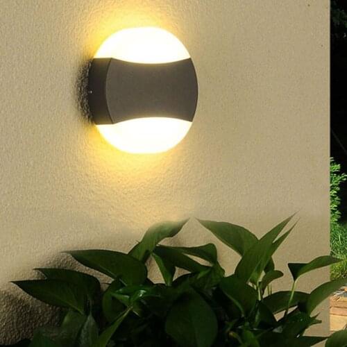 Outdoor Garden Porch Hotel Exterior Wall Lamp Villa Balcony Corridor Wall Light 10W Acrylic Waterproof LED Wall Lamp