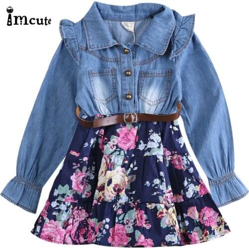 2019 New Hot Fashion Toddler Newborn Baby Girl Denim Summer Dress Party Pageant Casual Dress