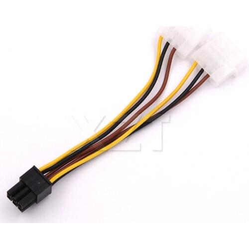 Newest Arrival 4 Pin to PCI-E 6 Pin Power Converter Adapter Cable Connector