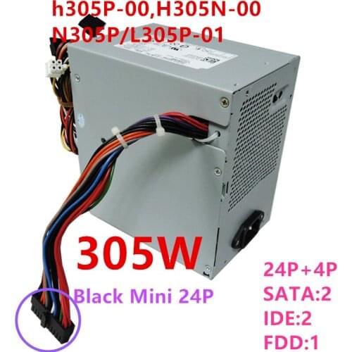 New PSU For Dell 980 D3100 5100 5150 9100 320 330 360 520 620 745 755 MT 305W Power Supply h305P-00 H305N-00 N305P/L305P-01