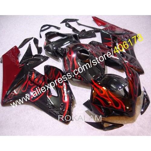 Wholesale CBR 1000 RR 2004 2005 Parts For Honda CBR1000RR 04 05 Red Flame Sports Bikes Fairings (Injection Molding)
