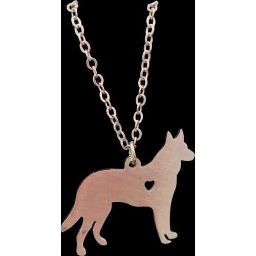 SUTEYI Cute animal Dog Necklace Women Party Wedding Jewelry Stainless Steel Delicate Pet Dog Puppy Necklaces Best Friends Gift