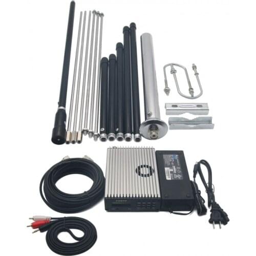 CZE-15B 0-15W 3-5km wireless FM Transmitter Broadcast Radio Station with Power Adapter Antenna