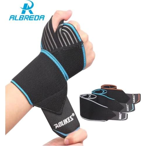 ALBREDA Adjustable Wrist Support Sport Sprain Professional Sport Protection Wristband Fitness Weight Lifting Exercise wrist wrap