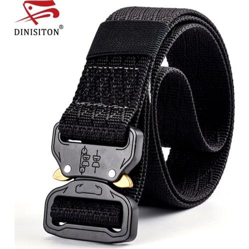 DINISITON mens textile belt Safety Combat Nylon Webbing Training Straps Men Women Military Equipment Tactical Belts ZSCM01