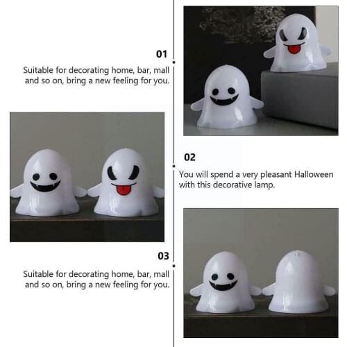 Halloween Decoration Ghost led Lamp Cute Expression Indoor Garden Home Decoration Lighting Decoration Accessories and O3N1
