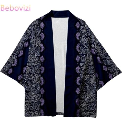 Plus Size XXS-6XL Retro Ethnic Pattern Summer Loose Japanese Fashion Kimono Streetwear Cardigan Robe Women Men Haori Top Yukata