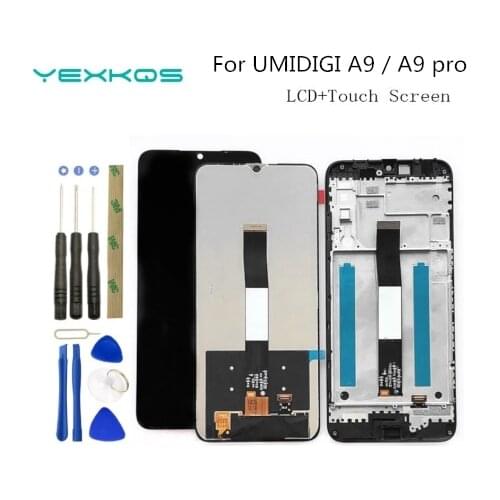 6.53" For UMIDIGI A9 LCD Display+Screen Touch Digitizer 100% Original Tested LCD Screen Glass Panel For UMIDIGI A9 Replacement
