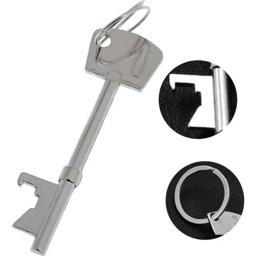 1X Key Portable Bottle Opener Beer Bottle Can Opener Hangings Ring Keychain Tool