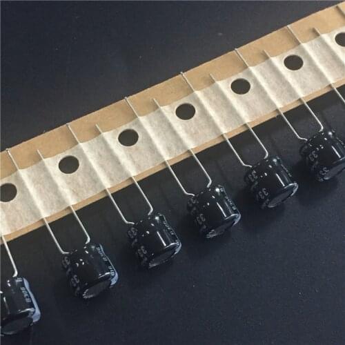 100pcs 33uF 50V NICHICON SR Series 8x7mm Low profile 50V33uF Aluminum Electrolytic Capacitor