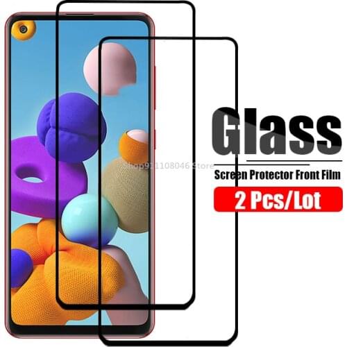 2 Pcs Protective Glass For Samsung Galaxy A21S Screen Protector On For Samsung A31 A41 A21 A20 A30 A30S Galax A 31 Tempered Film