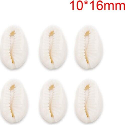 20Pcs/Lot White DIY Sea Shell Cowrie Cowry Charm Beads Beach Jewelry Accessories For Women Sea Shells Earrings Bracelet Necklace