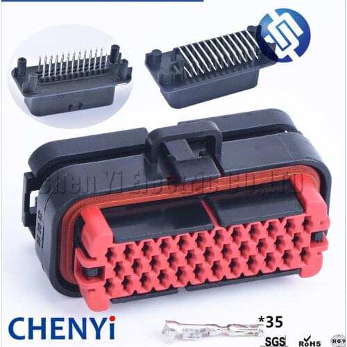1 set 35 pin 776164-1 Tyco AMP female sealed waterproof auto connectors auto accessories wire connection ECU plug With Terminal