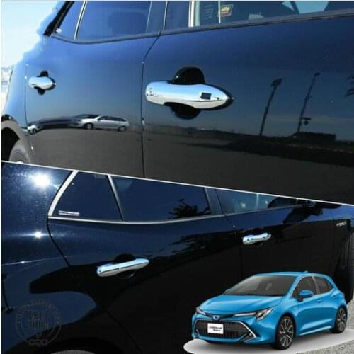 4pcs ABS Chrome Door Handle Cover Cap Sticker For Toyota Corolla Sport Hatchback Auris 2019 2020