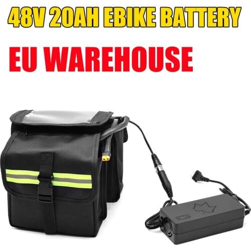 Electric Bicycle Battery 48V 20Ah eBike Batteries 1500w for Electric Scooter Lithium Battery Bag ebike Lithuim Front Bag Akku