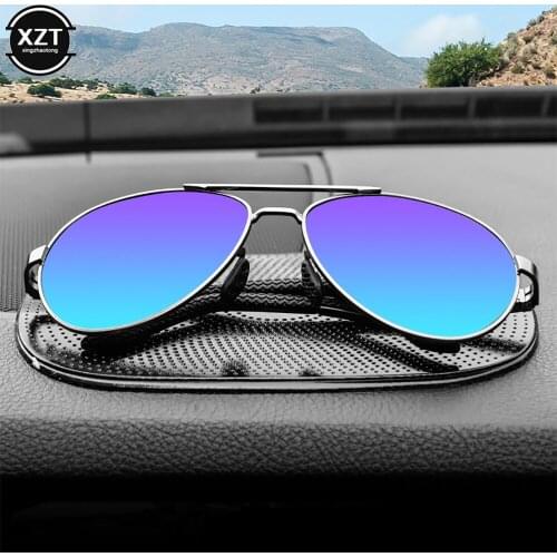 Car Slip Mat Pads Car Storage Mat Pads Car Non Slip Mat Auto Silicone Interior Dashboard Phone -Slip Storage Mat Pads