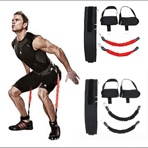 Fitness Bounce Trainer Leg Resistance Bands Trainer Rope Crossfit Jump Strength Agility Training Strap Gym Equipment Accessories