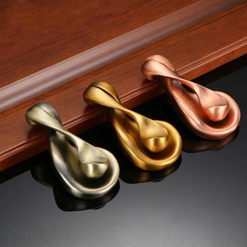 JD European Brown Sphere Knocker Zinc Alloy Green Bronze Red Bronze Modern Minimalist Door Knock Furniture Handle Hardware