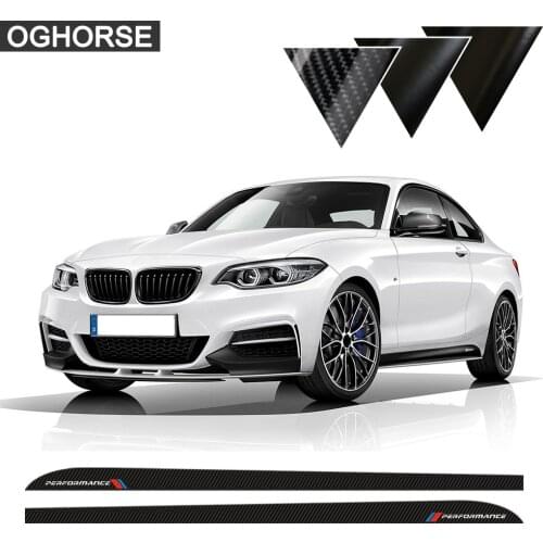 M Performance Door Side Skirt Sill Racing Stripe Sticker Decals For BMW 2 series F22 F23 220i 228i 235i Accessories