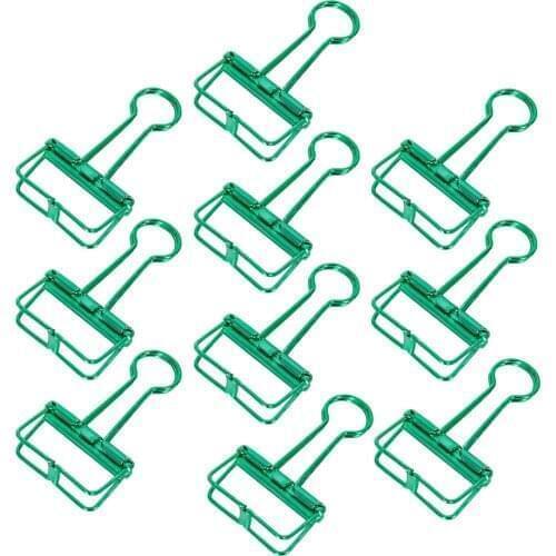 Metal Wire Paper Clamp Binder Clips Colored Multifunction Hollow Out Paper Desktop Office for Photo File Students School Office