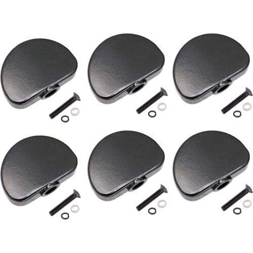 6 Pcs Metal Guitar Tuning Pegs Buttons Machine Heads Knobs with Screws Kit for Acoustic Electric Guitars