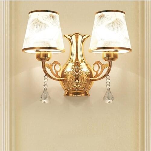 Wall light creative double head Wall light bedside Bedroom living room lamp balcony corridor aisle stair wall lamp