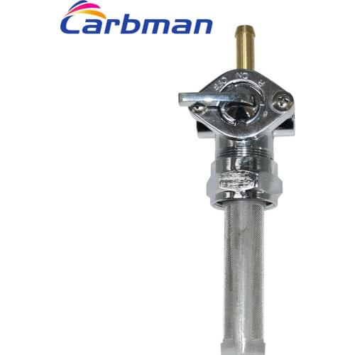 Carbman Fuel Petcock Valve Gas Tank Switch For Petcock Drag Specialties H&D nylon mesh filter screen