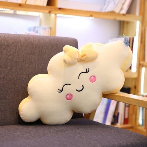50-90cm New Lovely Style Cloud Plush Pillow Soft Cushion Lovey Smile Cloud Cute Stuffed Dolls For Children Baby Kids Girl Gift