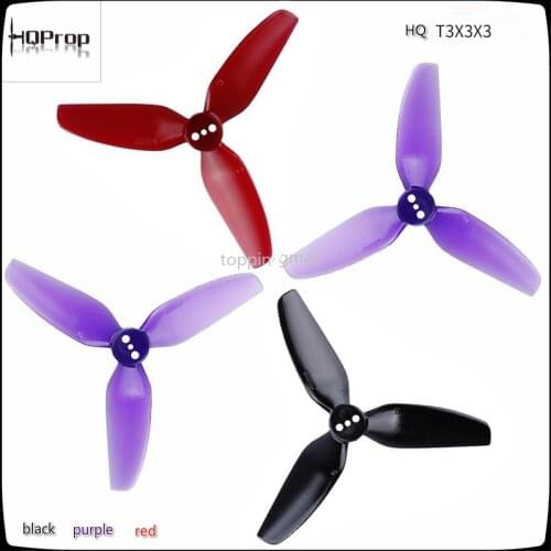 HQ Durable Prop T3X3X3 T3x4x3 3-Blade 3 / 4 Inch Propeller FPV High Efficiency for RC Helicopter Drone