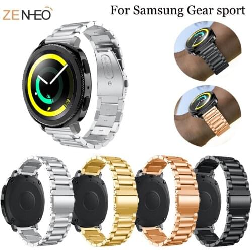 42mm simple metal Bracelet for Samsung Gear Sport watchband replacement Stainless Steel Straps For Samsung Gear Sport strap band