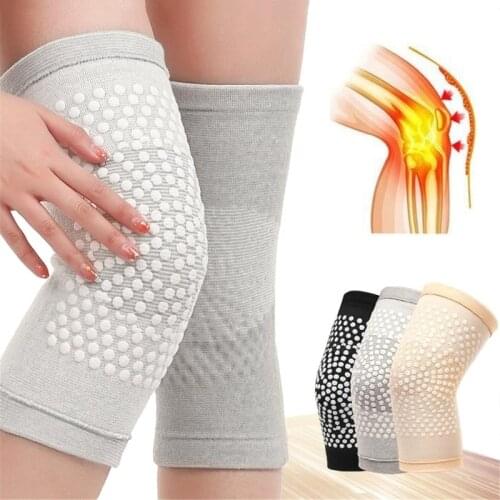 2PCS Self Heating Support Knee Pad Brace Warm for Arthritis Joint Pain Relief Injury Recovery Belt Knee Massager Leg
