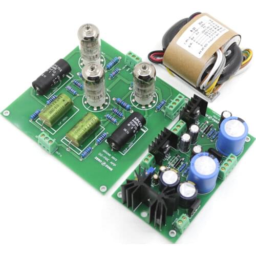 Assembeld Ground Grid gg Preamplifier + PSU Board + Transformer + Tubes