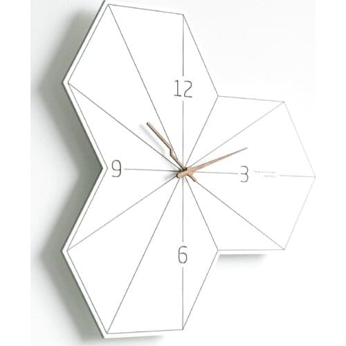 Modern Creative Wall Clock Wood Large Living Room Nordic Silent Clocks Wall Watches Home Decor Horloge Murale Design Moderne